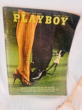 Vintage Playboy May 1965, centrefold intact.